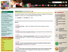 Tablet Screenshot of pratomigranti.it